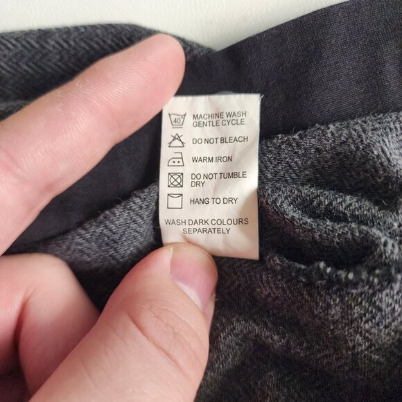 David‎ Donahue Polo Shirt Mens XL Cotton Pullover Herringbone Long Sleeve - Picture 9 of 11